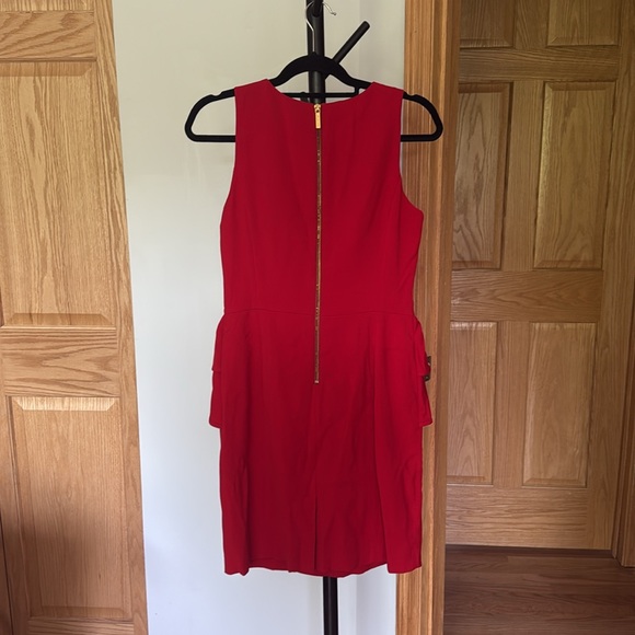 Michael Kors Vibrant Red Peplum Mini Dress - Picture 4 of 4